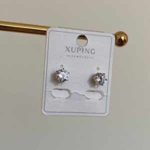 xuping pırlanta büyük boy silver küpe