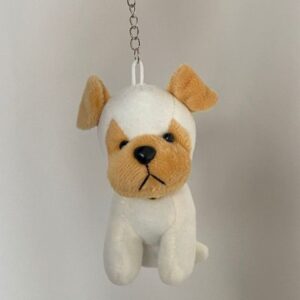 Köpek Beyaz Peluş Kaliteli Anahtarlık