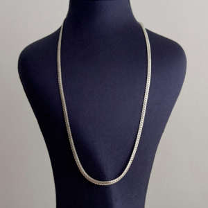 xuping silver ezme tırtıklı zincir 60cm kolye