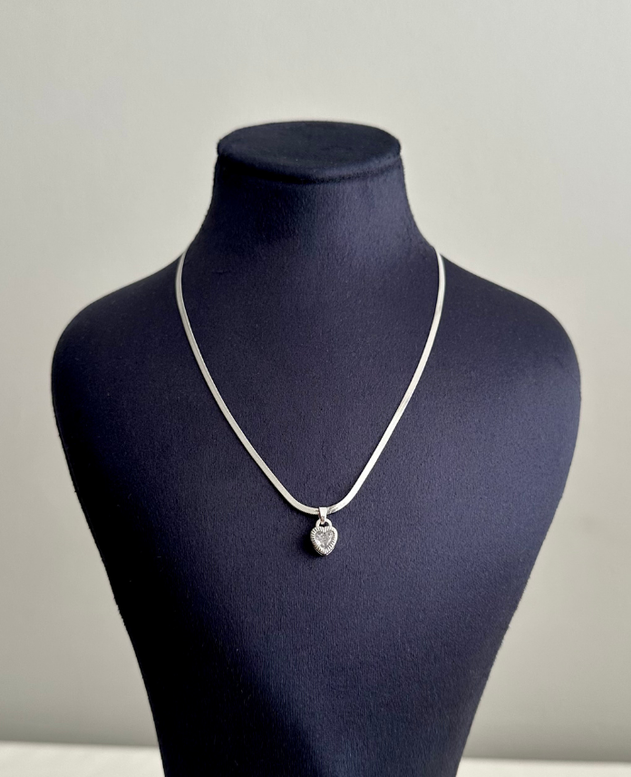 1-1-1.png çelik silver italyan kalp 45cm kolye - Görsel 1