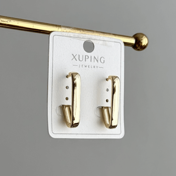 xuping gold üçgen küpe