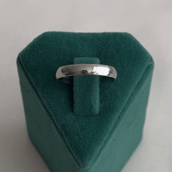 çelik silver numaralı ince alyans yüzük