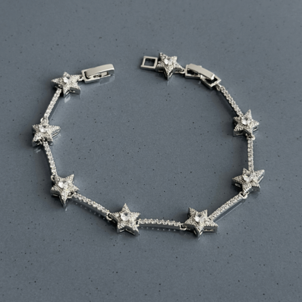 pirinç vip silver yıldız bileklik