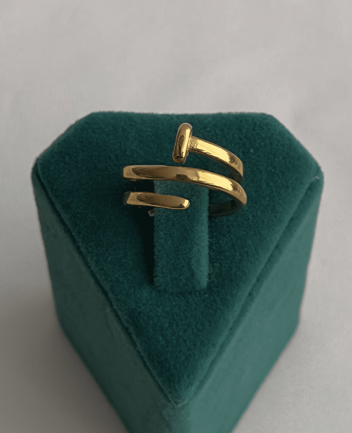 11-8.png çelik gold numaralı sarmal çivi yüzük - Görsel 1