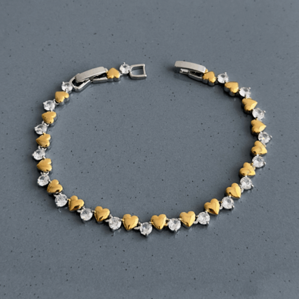 pirinç vip multi kalp bileklik