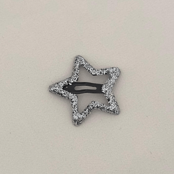 Aksesuar Çıt Toka Küçük Pul Simli Siyah