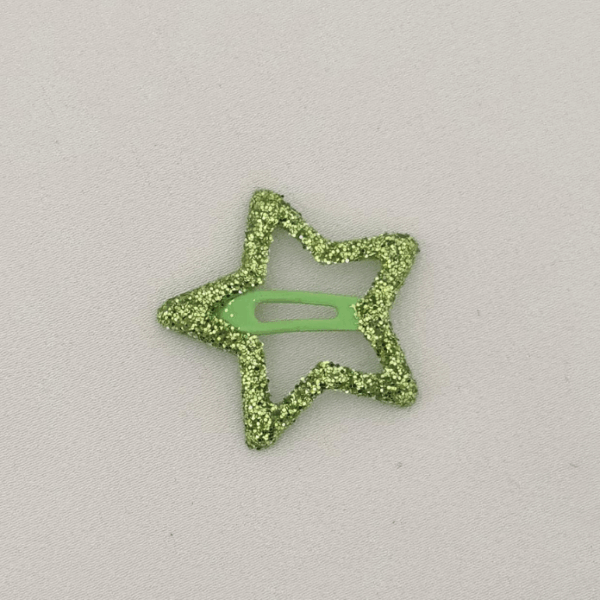 Aksesuar Çıt Toka Küçük Pul Simli Yeşil