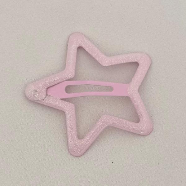 Aksesuar Çıt Toka Büyük Simli Toz Pembe