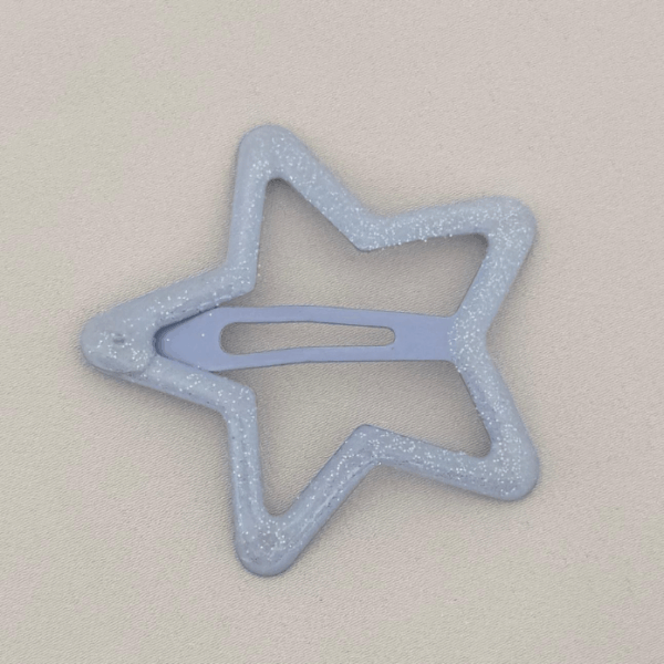 Aksesuar Çıt Toka Büyük Simli Mavi