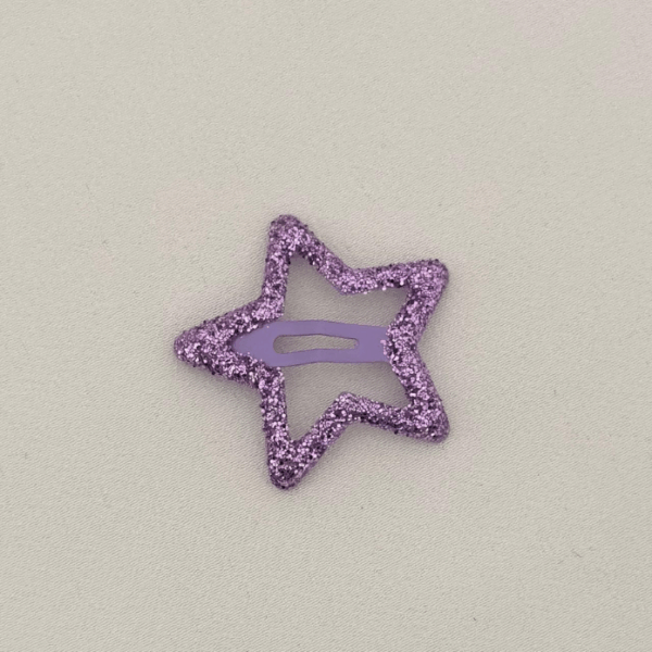 Aksesuar Çıt Toka Küçük Pul Simli Mor