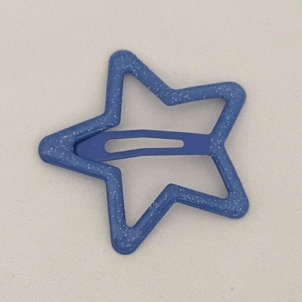 Aksesuar Çıt Toka Büyük Simli Lacivert