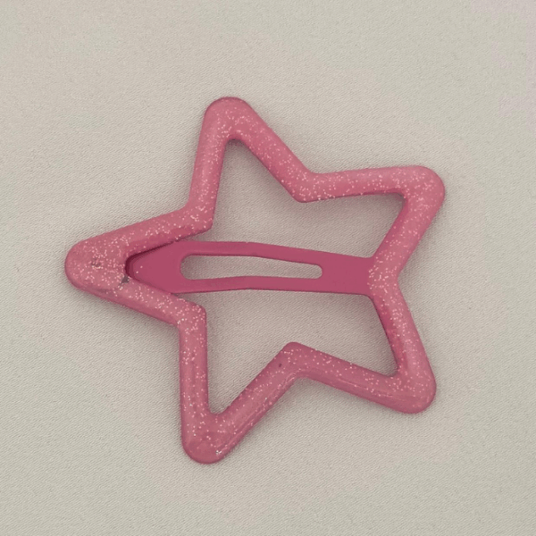 Aksesuar Çıt Toka Büyük Simli Koyu Pembe