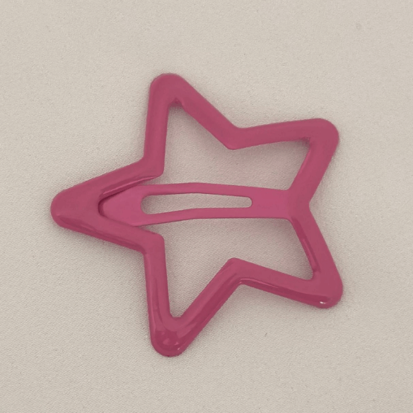 Aksesuar Çıt Toka Büyük Düz Koyu Pembe