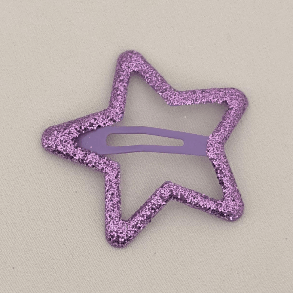 Aksesuar Çıt Toka Büyük Pul Simli Mor