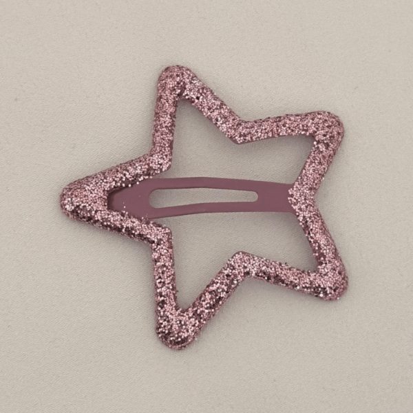 Aksesuar Çıt Toka Büyük Pul Simli Lila