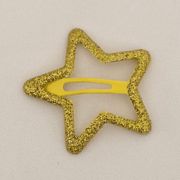 Aksesuar Çıt Toka Büyük Pul Simli Sarı