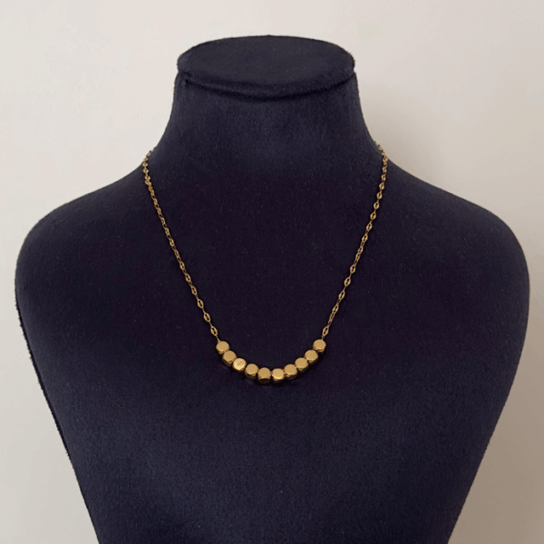 çelik parlak zincir dorika kolye