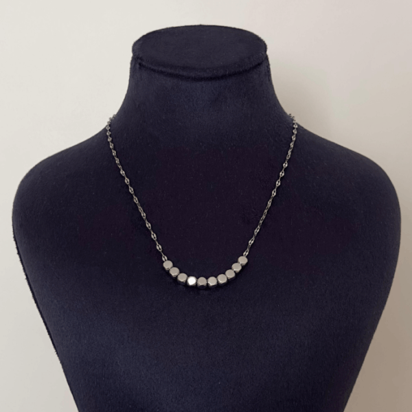 çelik parlak zincir dorika kolye