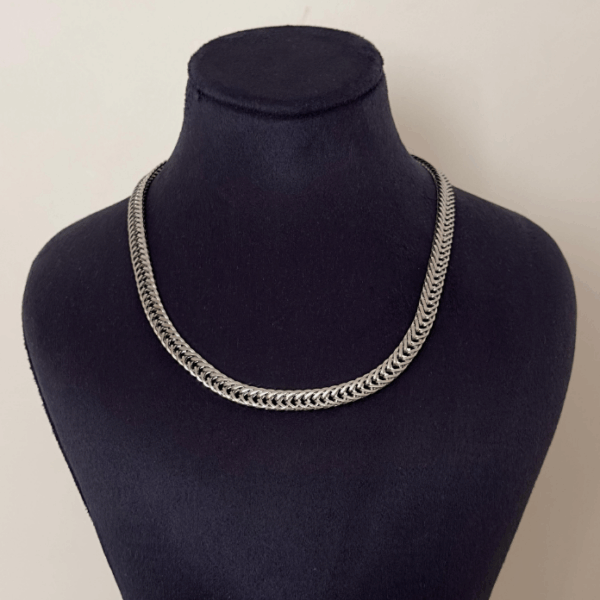 çelik kalın sık zincir kolye