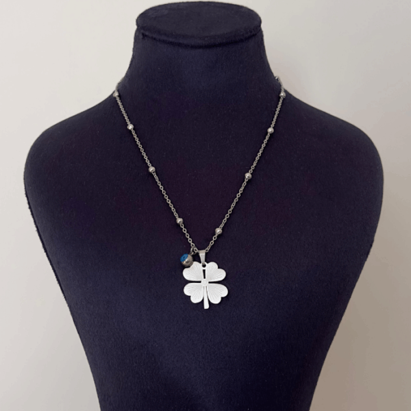 çelik dorika yonca kolye