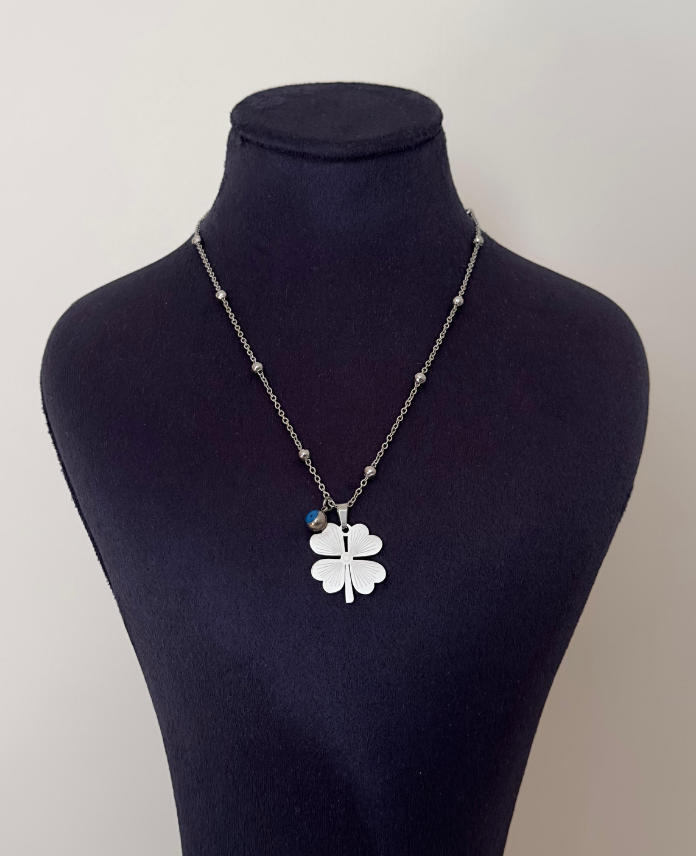 111333.png çelik dorika yonca kolye - Görsel 1