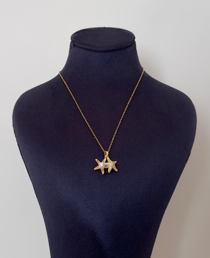 111349.png çelik açılır içi inci deniz yıldızı kolye - Görsel 1