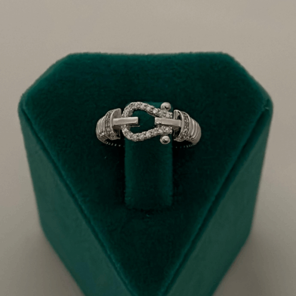 çelik silver numaralı kemer taşlı yüzük