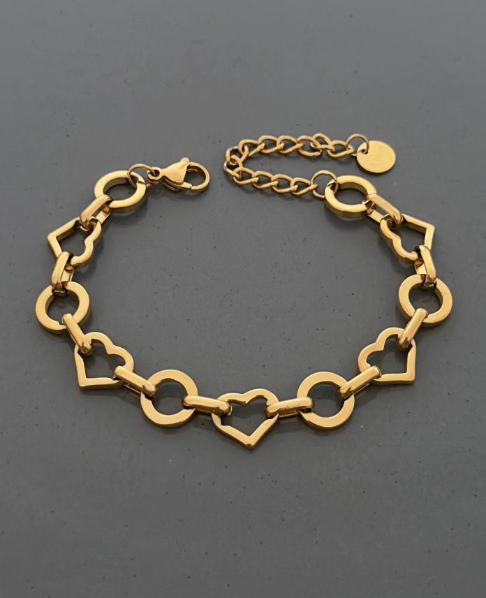 111381.png çelik kalp yuvarlak geçme bileklik - Görsel 1