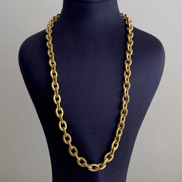 çelik gold halka geçmeli 60cm kolye