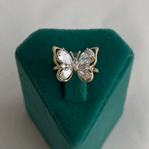 xuping gold numaralı kelebek taşlı yüzük