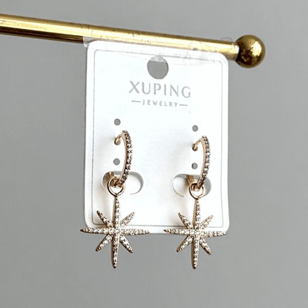 xuping rose kuzey yıldızı küpe