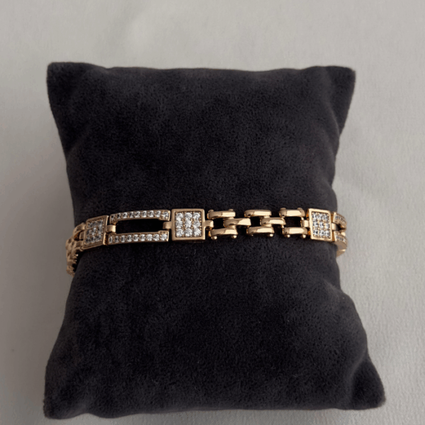 xuping rose kare dikdörtgen taşlı bileklik