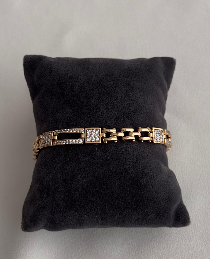 15-3.png xuping rose kare dikdörtgen taşlı bileklik - Görsel 1