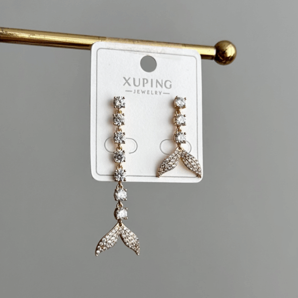 xuping rose kuyruk taşlı küpe