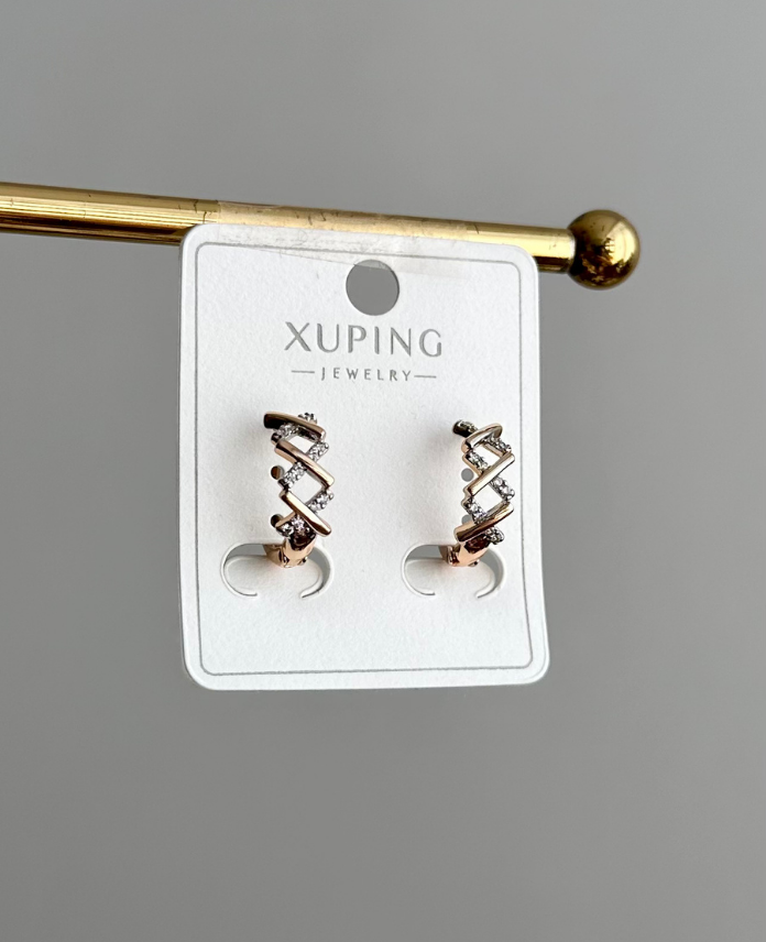 153-1.png xuping rose x desenli halka küpe - Görsel 1