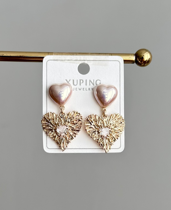 155-1.png xuping rose kalp inci küpe - Görsel 1