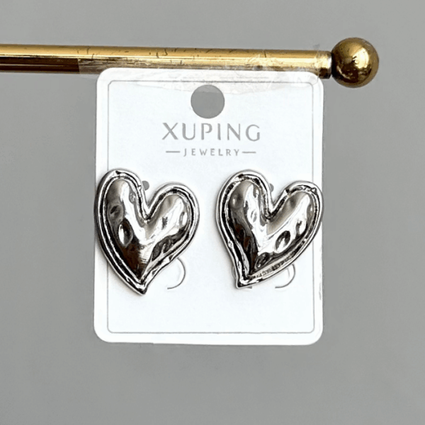 xuping silver kalp küpe