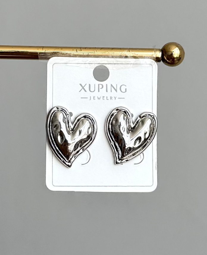 163-2.png xuping silver kalp küpe - Görsel 1