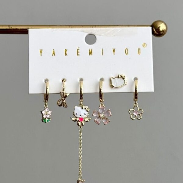 vip yakemıyou silver altılı küpe