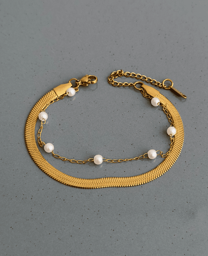 17-4.png çelik gold ikili italyan inci bileklik - Görsel 1