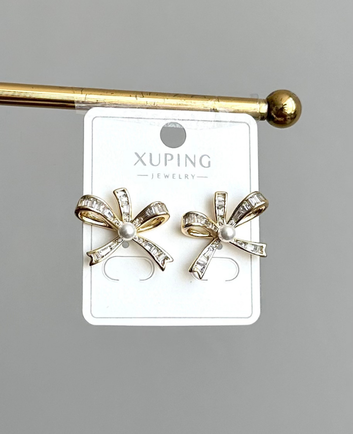 181-2.png xuping gold kurdele inci küpe - Görsel 1