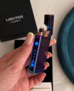 parlak pembe kutulu elektrikli çakmak - Görsel 2