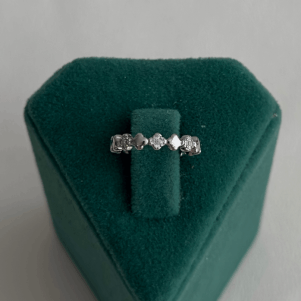 pirinç silver eklem yonca yüzük