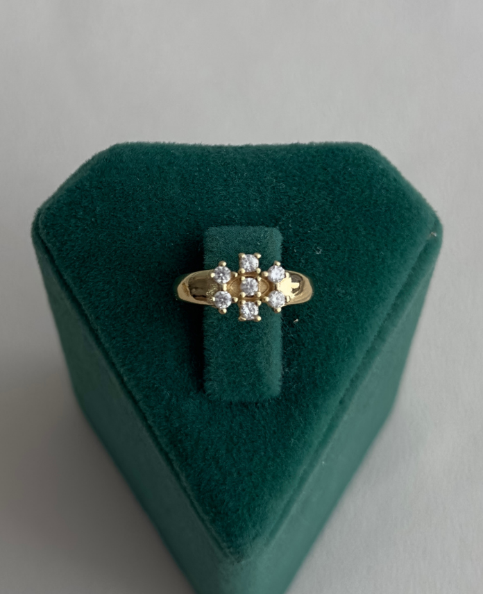 190.png pirinç gold eklem çiçek yüzük - Görsel 1