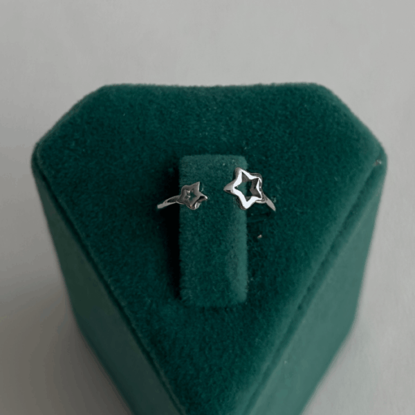 pirinç silver eklem yıldız yüzük