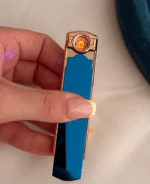 rose parlak lacivert elektrikli çakmak - Görsel 2