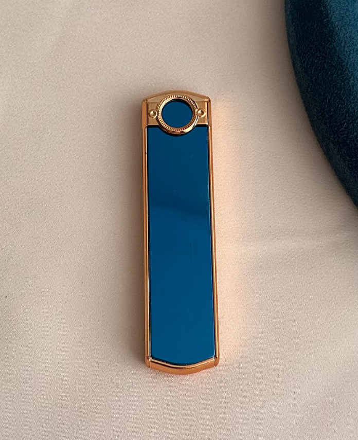 198-1.png rose parlak lacivert elektrikli çakmak - Görsel 1