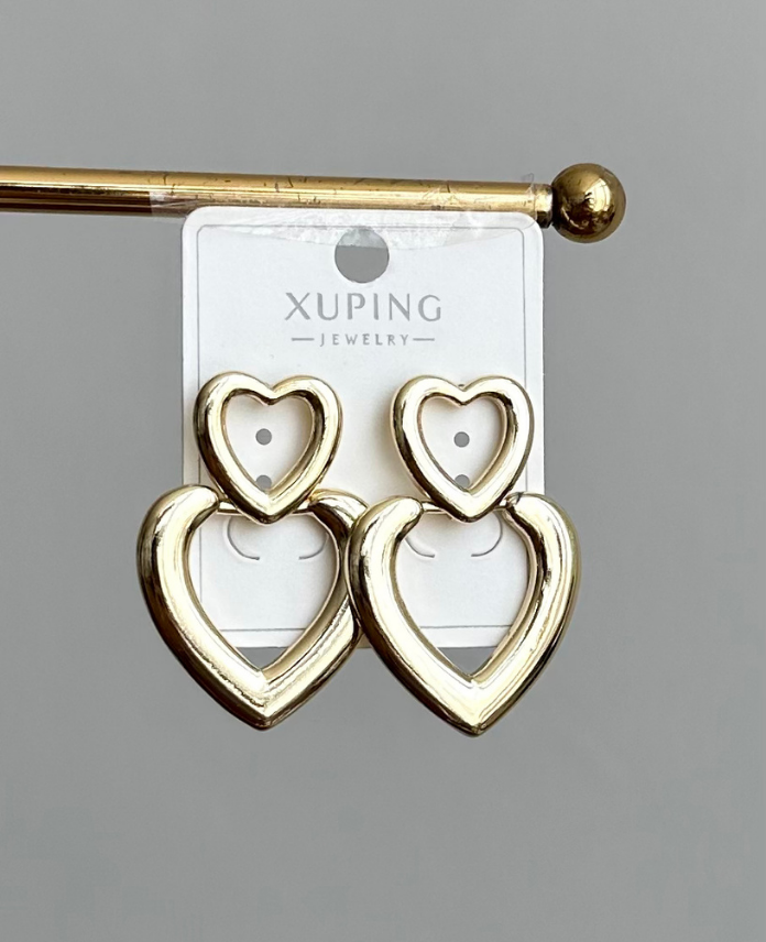 2-3-1.png xuping gold iki kalp küpe - Görsel 1