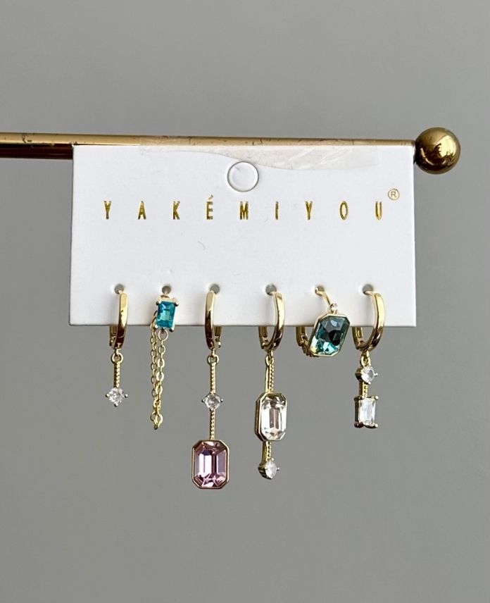 20-1.jpg vip yakemıyou gold altılı küpe - Görsel 1