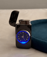 parlak siyah saatli çakmak - Görsel 2